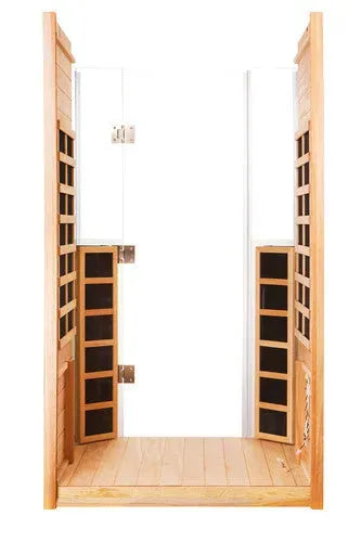 sun & soul 2 person infrared sauna available at hot tub liverpool