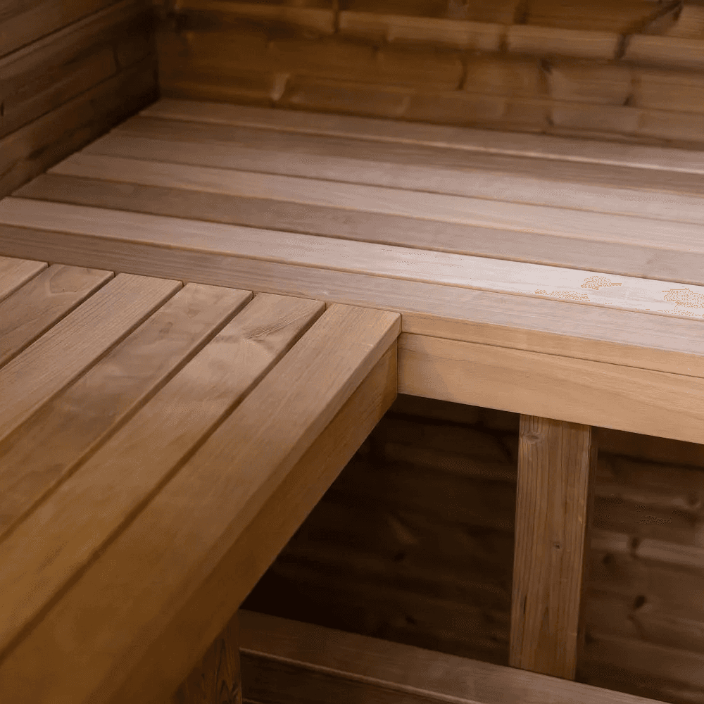 Hanscraft Quadra X Wooden Back Outdoor Sauna for 2-4 Persons