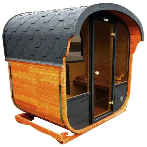 Woodpecker 2024 Cube Sauna exterior view