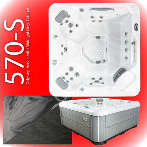 sunbeach 570-s hot tub in odyssey grey available at hot tub liveprool