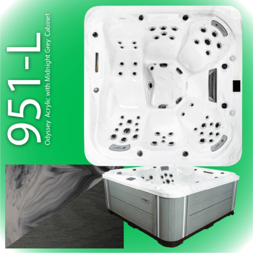 sunbeach 951-l hot tub in odyssey grey available at hot tub liverpool