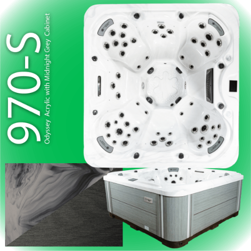 sunbeach 970-s hot tub in odyssey grey available at hot tub liverpool
