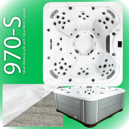 Sunbeach 970-s hot tub in white available at hot tub liverpool