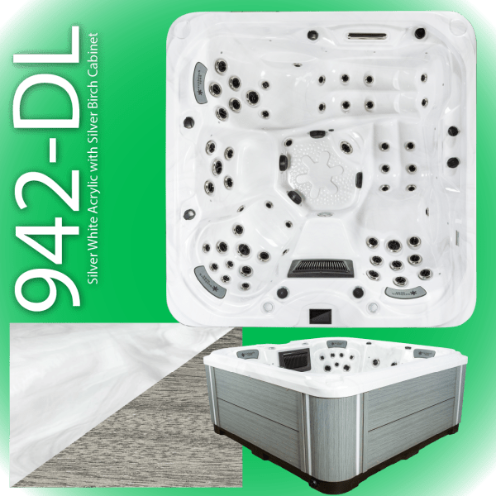 sunbeach 942-dl hot tub white available at hot tub liverpool