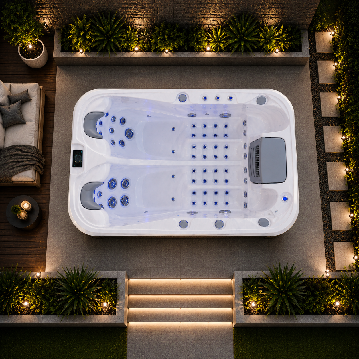 VELARI ELITE - 2 Person Hot Tub With Audio Bluetooth