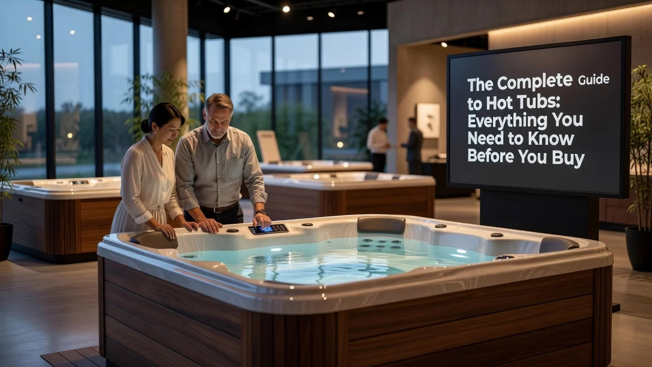 Professional header image for list-based article: The Complete Guide to Hot Tubs: Everything You Need to Kn...
