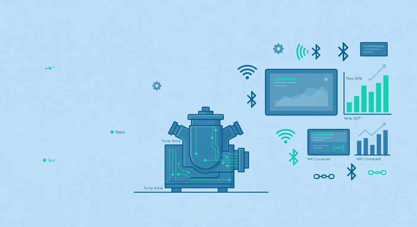Professional header image for educational tutorial: The Ultimate Beginner's Guide to Hot Tub and Spa Pumps