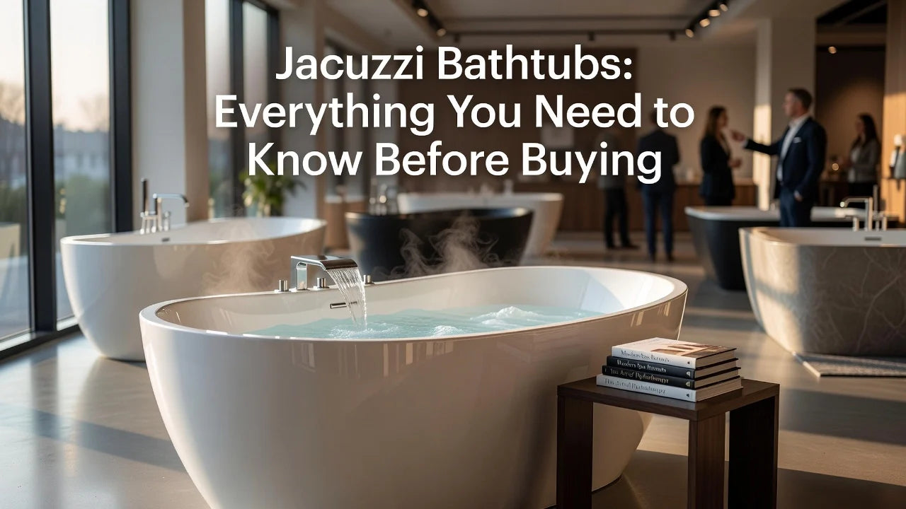 Professional header image for list-based article: Jacuzzi Bathtubs: Everything You Need to Know Before Buying
