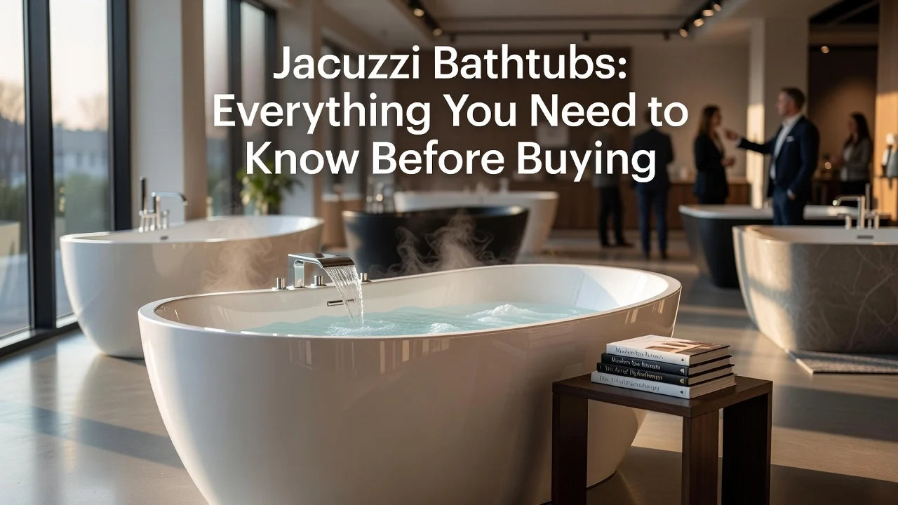 Professional header image for list-based article: Jacuzzi Bathtubs: Everything You Need to Know Before Buying