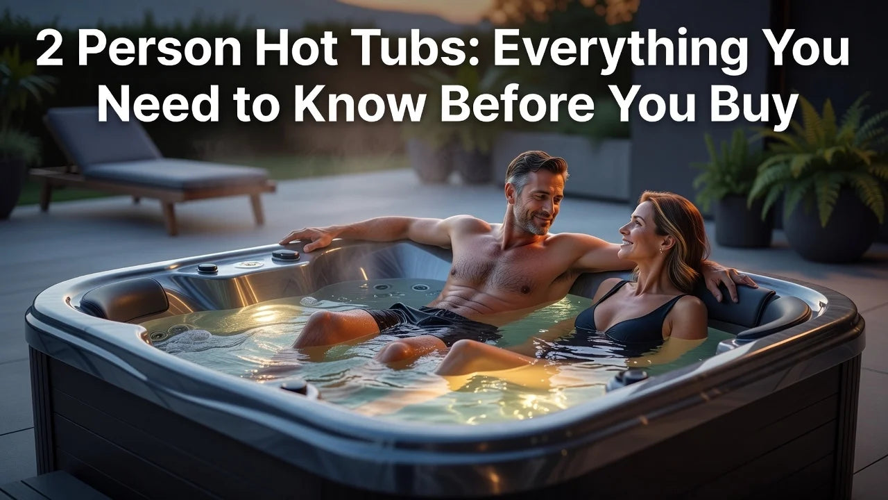 Professional header image for list-based article: 2 Person Hot Tubs: Everything You Need to Know Before You...