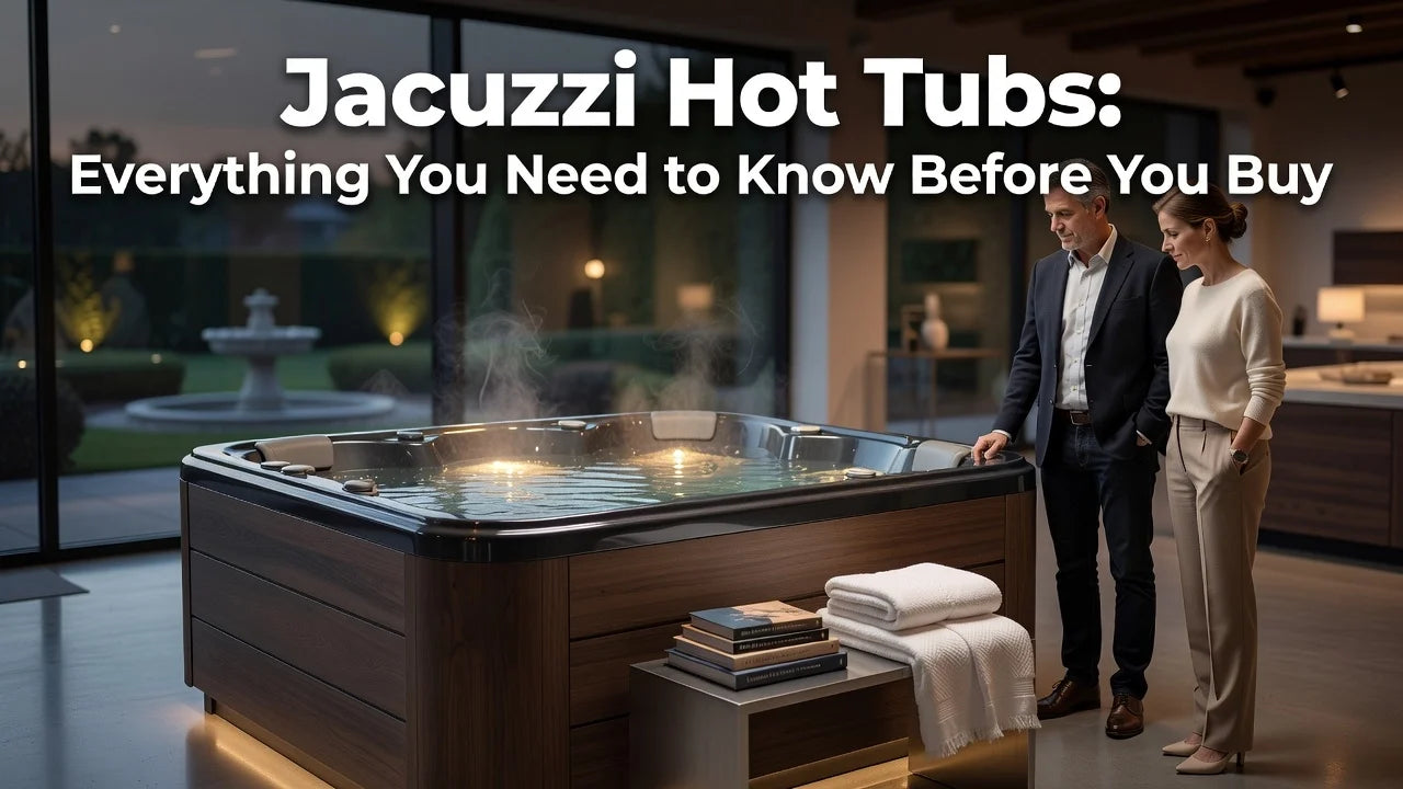 Professional header image for list-based article: Jacuzzi Hot Tubs: Everything You Need to Know Before You Buy