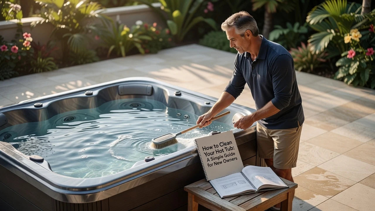 Professional header image for step-by-step guide: How to Clean Your Hot Tub: A Simple Guide for New Owners