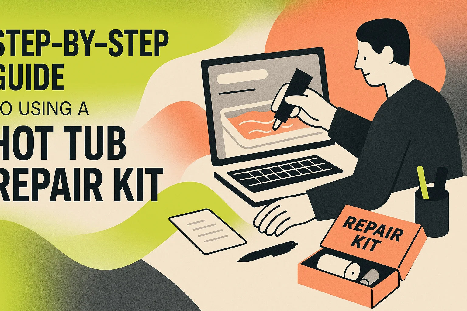 Professional header image for step-by-step guide: Step-by-Step Guide to Using a Hot Tub Repair Kit