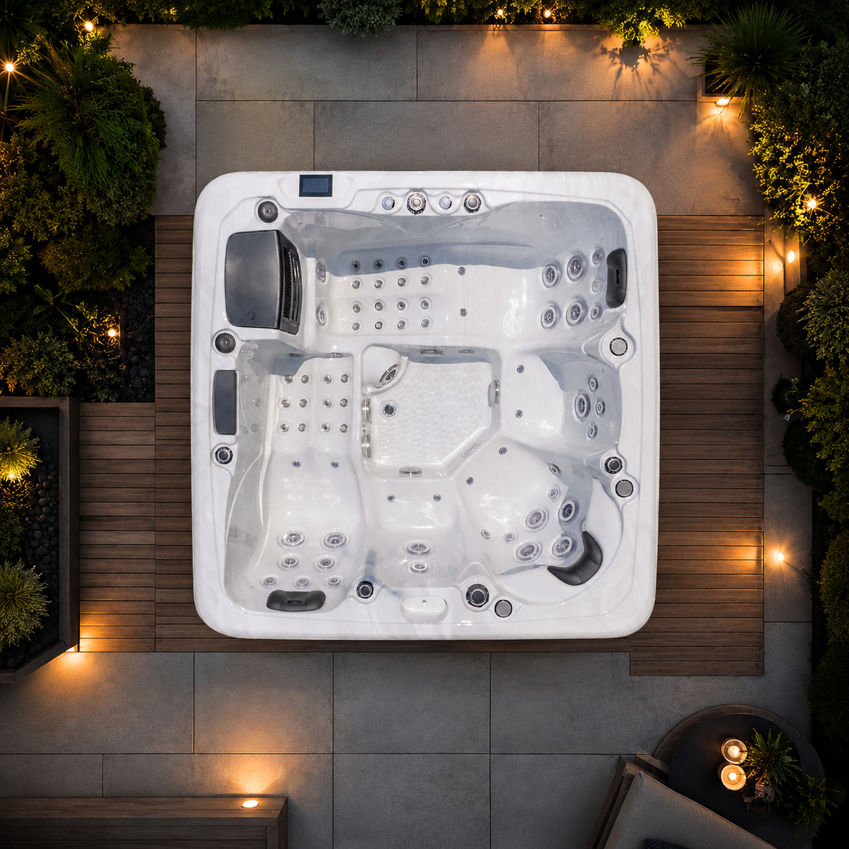 SOLARA ELITE - 5 Person Hot Tub with Bluetooth Audio