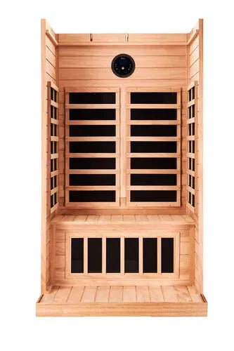 sun & soul 2 person infrared sauna available at hot tub liverpool