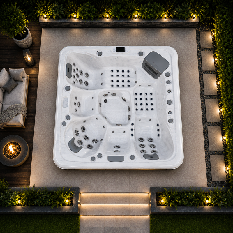 ELYSIUM ELITE - 5 Person Hot Tub With Audio Bluetooth