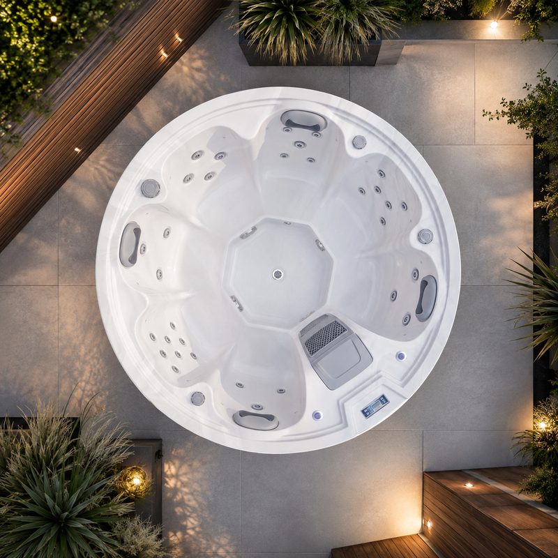 LAGOON LITE - Round Hot Tub with Bluetooth Audio