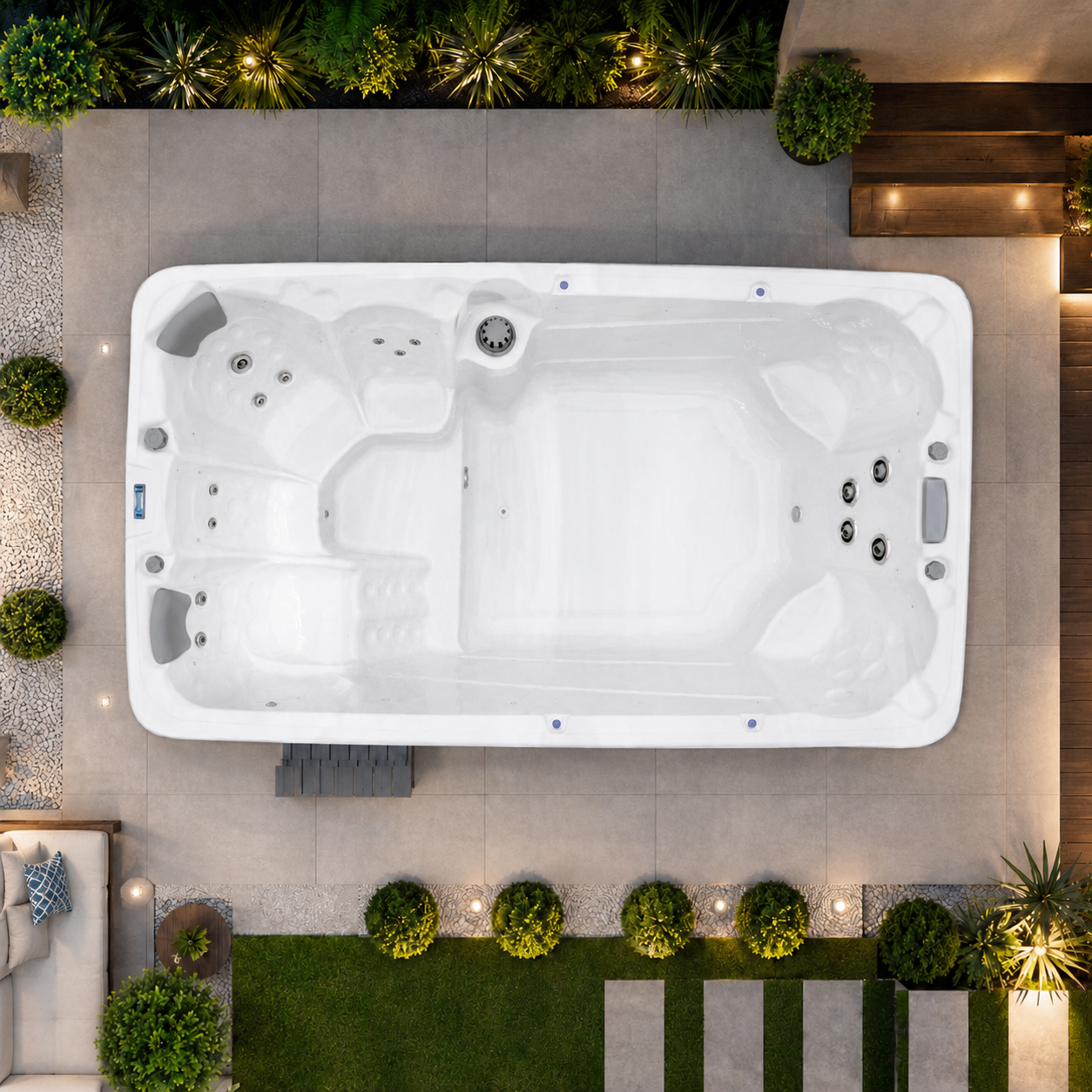 PULSE FLOW 3.9M - Swim Spa for Families with Bluetooth