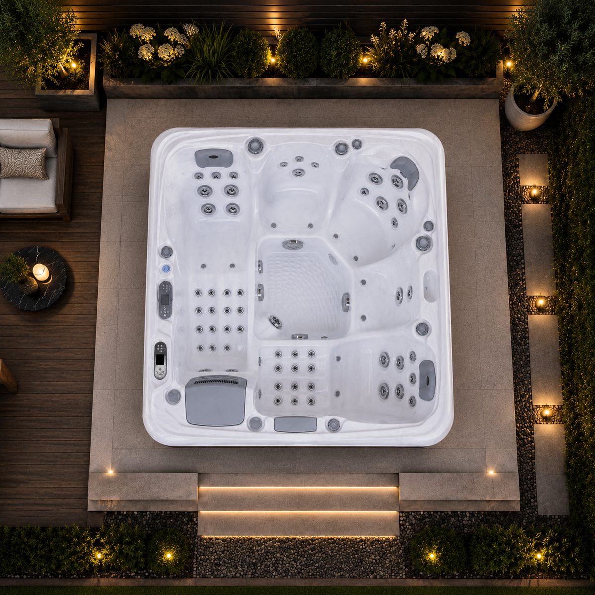 SOLARA ADVANCED - 5 Person Hot Tub With Audio Bluetooth