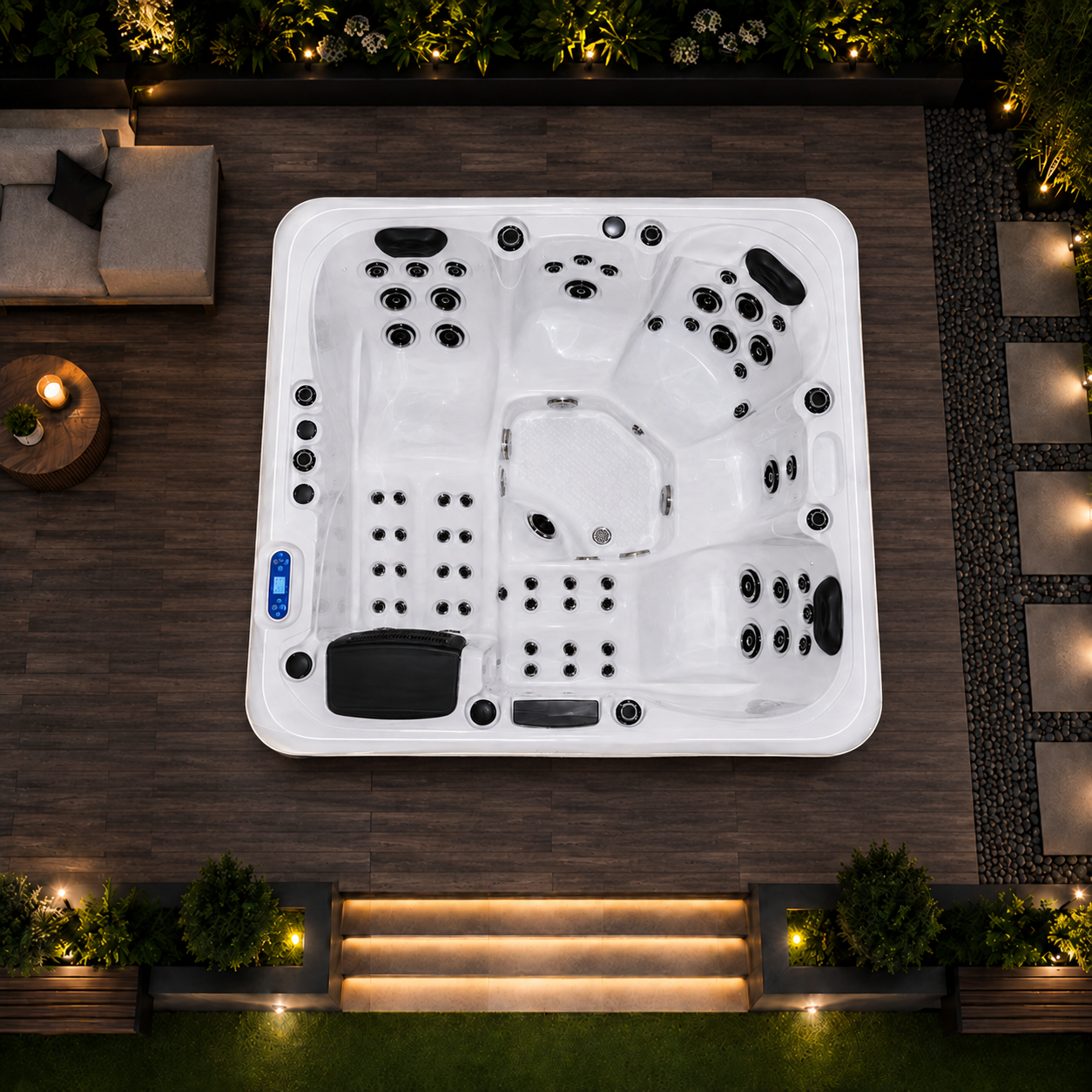 SOLARA ELITE - 5 Person Hot Tub with Bluetooth Audio