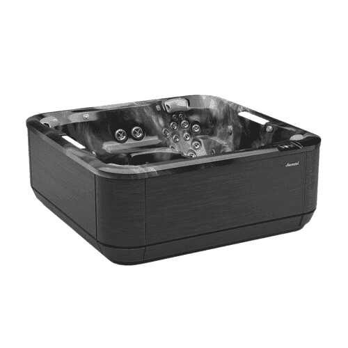 Hot tub with a modern design on a white background