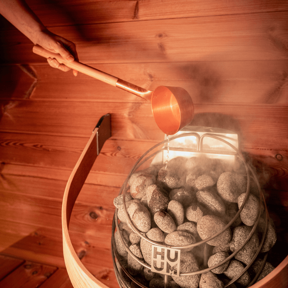 Hanscraft Quadra X Half Glass Back Outdoor Sauna for 2-4 Persons