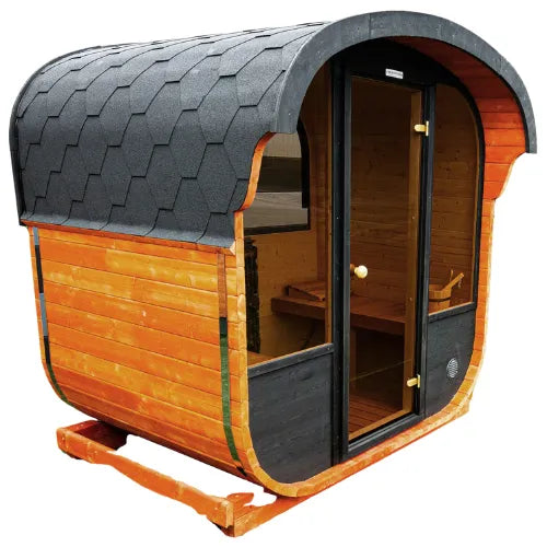 Woodpecker 2024 Cube Sauna exterior view