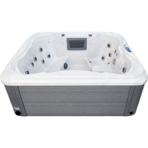 sunbeach 550-s hot tub white aerial view available at hot tub liverpool 