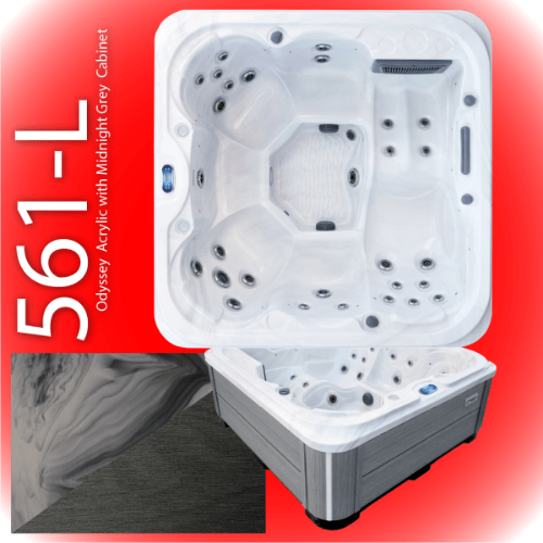 sunbeach 561-L hot tub odyssey grey available at hot tub liverpool