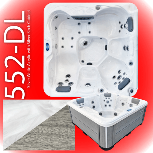 sunbeach 552-dl white hot tub available at hot tub liverpool
