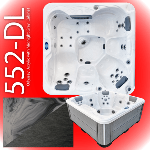 sunbeach 552-dl odyssey grey hot tub available at hot tub liverpool 