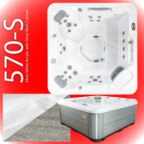sunbeach 570-s hot tub in white available at hot tub liverpool