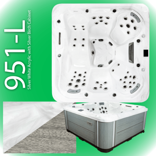 sunbeach 951-l hot tub in white available at hot tub liverpool 