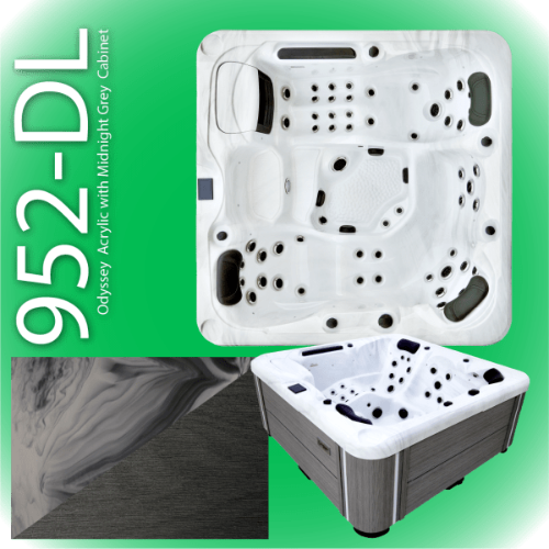 sunbeach 952-dl hot tub odyssey grey available at hot tub liverpool