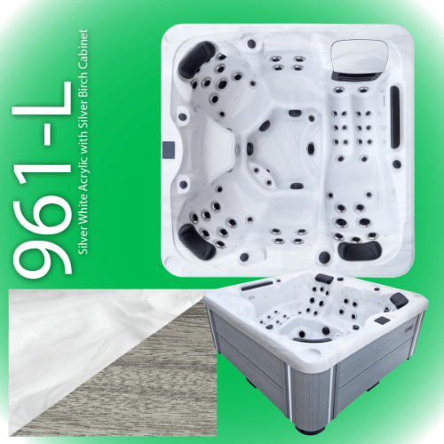 sunbeach 961-l hot tub in white available at hot tub liverpool