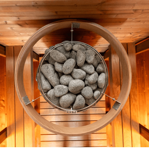 Hanscraft Quadra XL Wooden Back Outdoor Sauna for 4-6 Persons