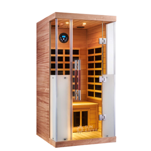 sun & soul infrared sauna available at hot tub liverpool