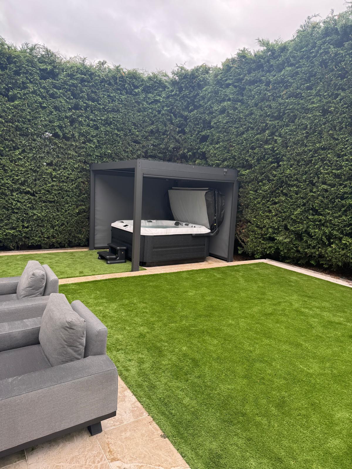 J-335 COMFORT HOT TUB WITH LOUNGE SEAT - INFRARED & RED LIGHT THERAPY